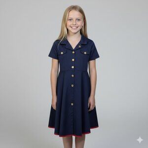 Only Little Once Military Inspired Girl's Dress Size 16